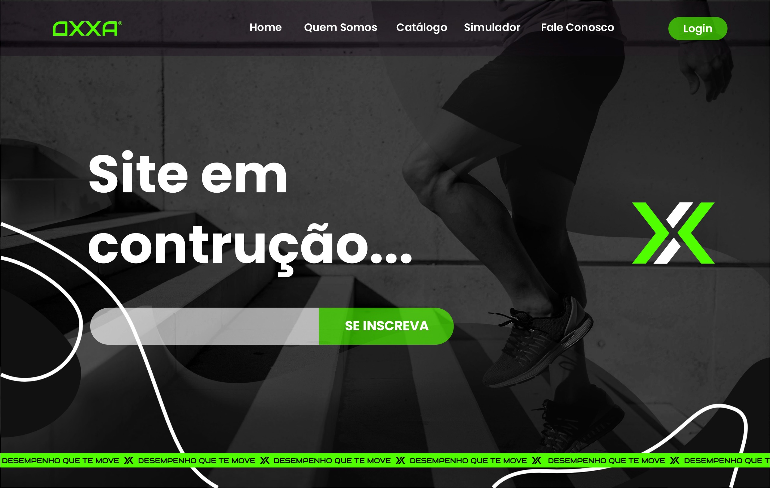 Imagem informativo indicamento que o site está em construção